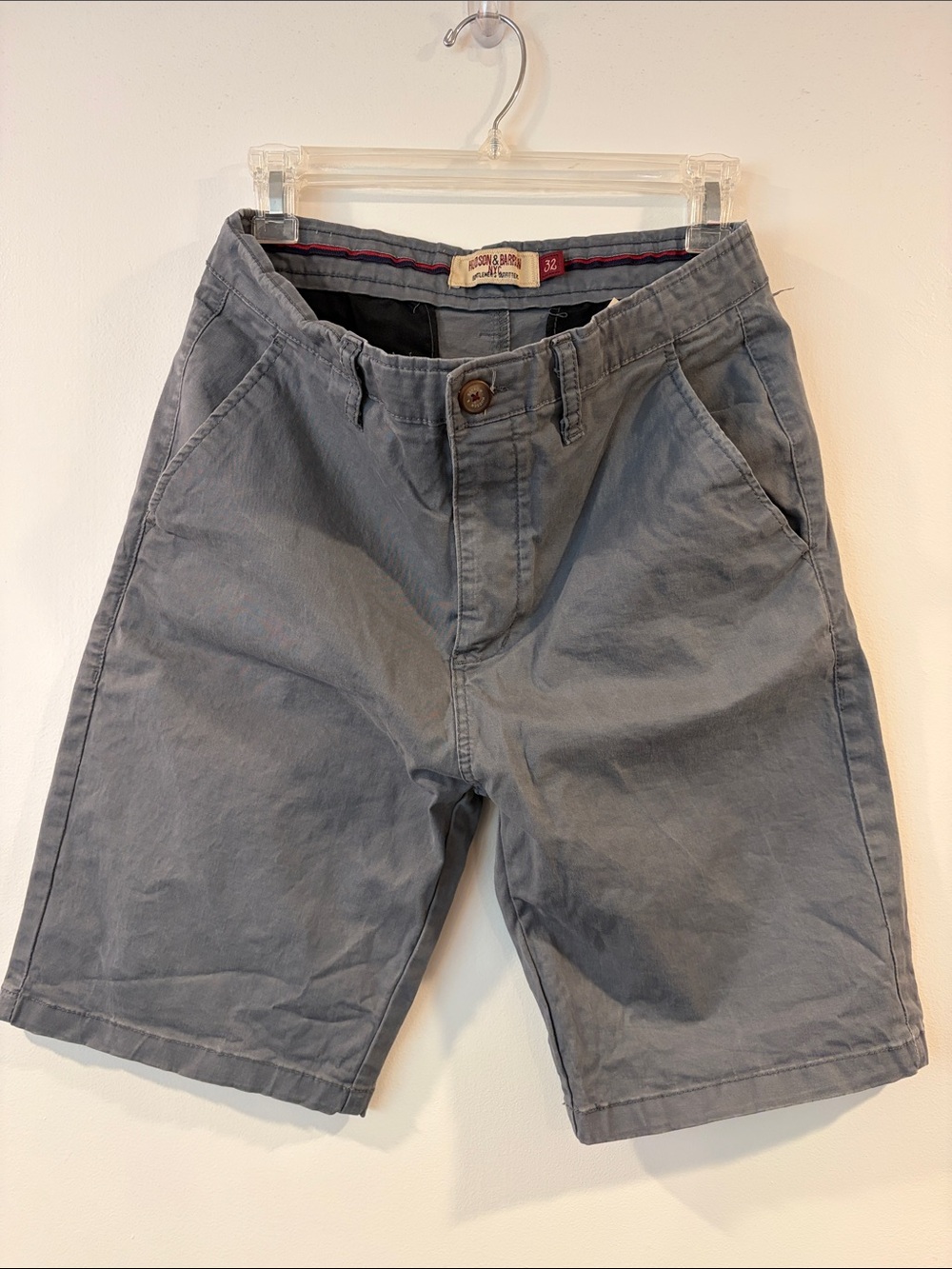 Men's Flat-Front Chino Shorts in Slate Gray